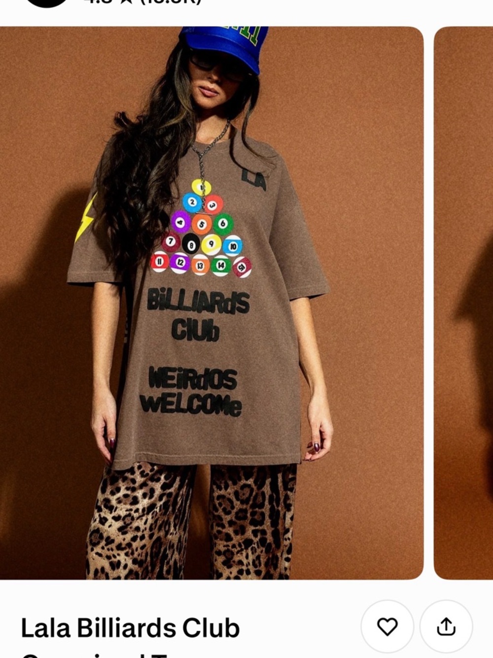 Dressed in LALA Brown 'Billiards Club' Short Sleeve Tee